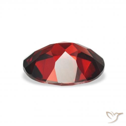 Almandine Garnet Gemstone in 9 x 7 mm (calibrated) Size for Sale, Almandine Garnet Stone in Deep Red Color