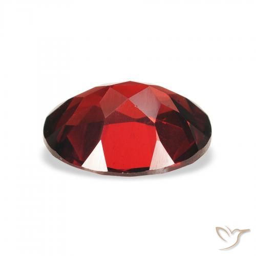 Almandine Garnet Gemstone in 9 x 7 mm (calibrated) Size for Sale, Almandine Garnet Stone in Deep Red Color