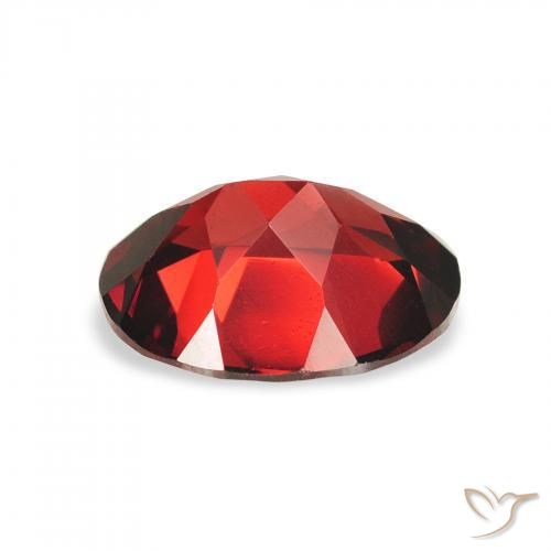 Almandine Garnet Gemstone in 9 x 7 mm (calibrated) Size for Sale, Almandine Garnet Stone in Deep Red Color