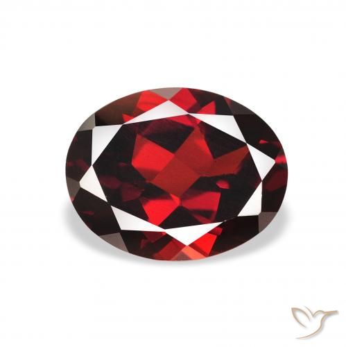 2.12ct Natural Deep Red Almandine Garnet, Oval, VS