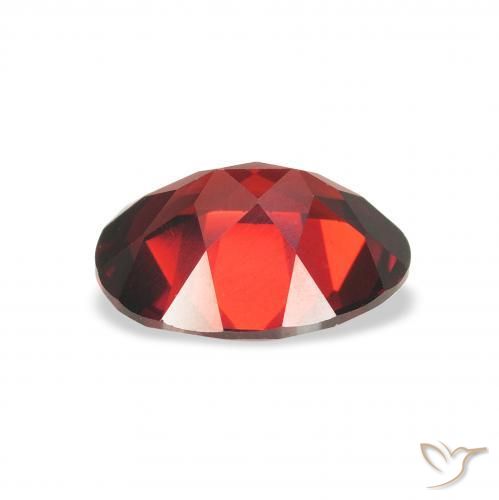 Almandine Garnet Gemstone in 9 x 7 mm (calibrated) Size for Sale, Almandine Garnet Stone in Deep Red Color