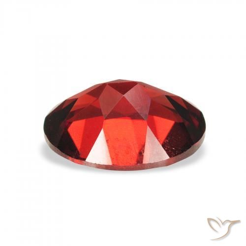 Almandine Garnet Gemstone in 9 x 7 mm (calibrated) Size for Sale, Almandine Garnet Stone in Dark Red Color