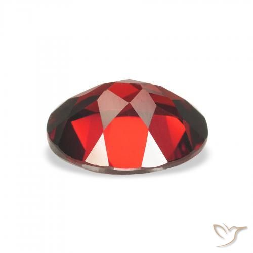 Almandine Garnet Gemstone in 9 x 7 mm (calibrated) Size for Sale, Almandine Garnet Stone in Deep Red Color