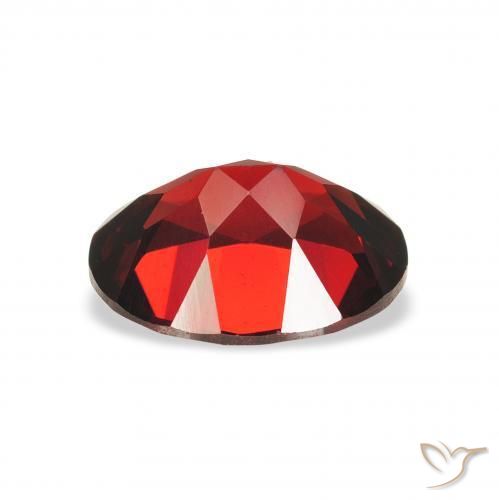 Almandine Garnet Gemstone in 9 x 7 mm (calibrated) Size for Sale, Almandine Garnet Stone in Deep Red Color
