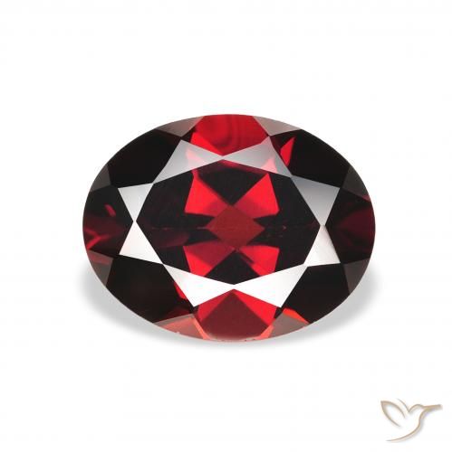 2.41ct Natural Deep Red Almandine Garnet, Oval, VS