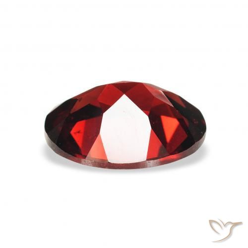 Almandine Garnet Gemstone in 9 x 7 mm (calibrated) Size for Sale, Almandine Garnet Stone in Dark Red Color