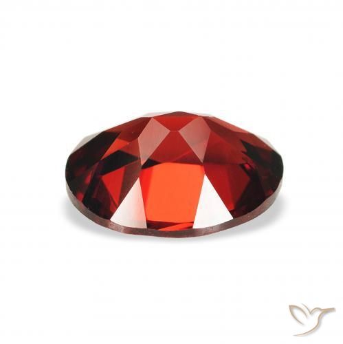 Almandine Garnet Gemstone in 9 x 7 mm (calibrated) Size for Sale, Almandine Garnet Stone in Dark Red Color