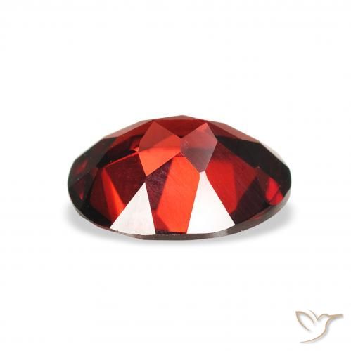 Almandine Garnet Gemstone in 9 x 7 mm (calibrated) Size for Sale, Almandine Garnet Stone in Dark Red Color