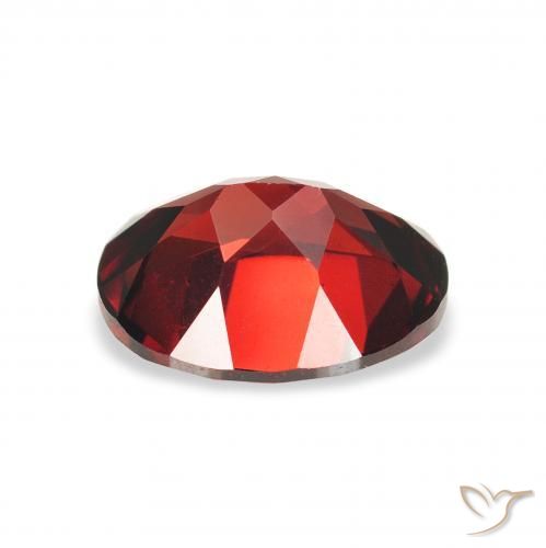 Almandine Garnet Gemstone in 9 x 7 mm (calibrated) Size for Sale, Almandine Garnet Stone in Dark Red Color