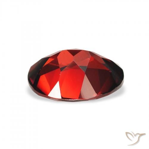 Almandine Garnet Gemstone in 9 x 7 mm (calibrated) Size for Sale, Almandine Garnet Stone in Deep Red Color