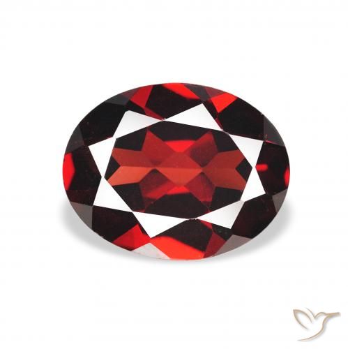 2.03ct Natural Deep Red Almandine Garnet, Oval, VS