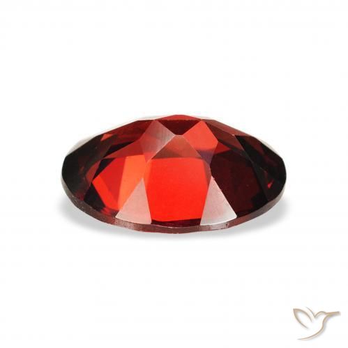 Almandine Garnet Gemstone in 9 x 7 mm (calibrated) Size for Sale, Almandine Garnet Stone in Deep Red Color