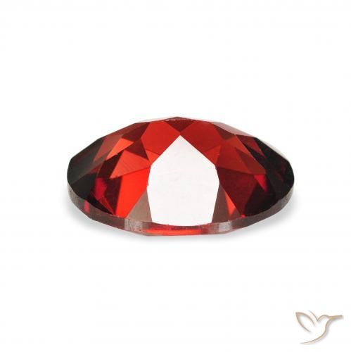 Almandine Garnet Gemstone in 9 x 7 mm (calibrated) Size for Sale, Almandine Garnet Stone in Dark Red Color