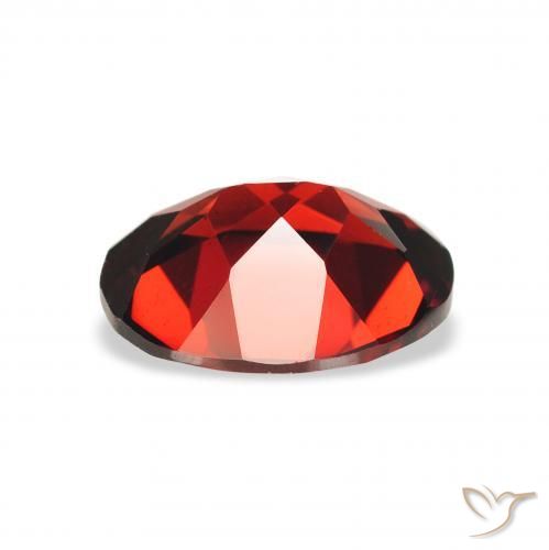 Almandine Garnet Gemstone in 9 x 7 mm (calibrated) Size for Sale, Almandine Garnet Stone in Deep Red Color