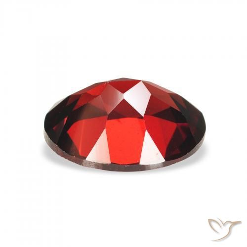 Almandine Garnet Gemstone in 9 x 7 mm (calibrated) Size for Sale, Almandine Garnet Stone in Deep Red Color