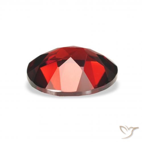 Almandine Garnet Gemstone in 9 x 7 mm (calibrated) Size for Sale, Almandine Garnet Stone in Deep Red Color