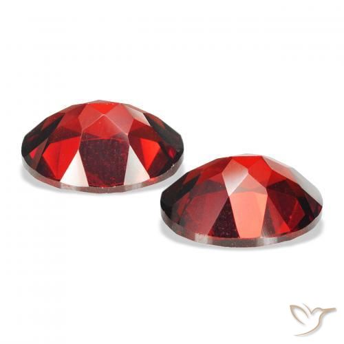 Almandine Garnet Gemstones in 9 x 7 mm (calibrated) Size for Sale, Almandine Garnet Stones in Deep Red Color