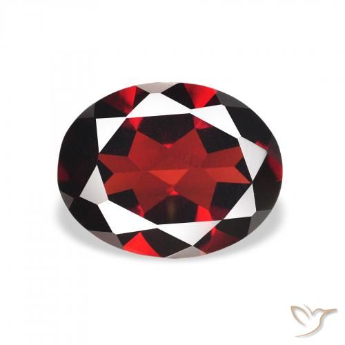 1.90ct Natural Deep Red Almandine Garnet, Oval, VVS-VS
