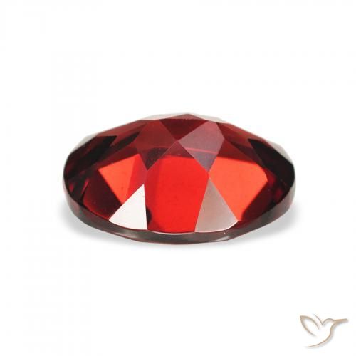 Almandine Garnet Gemstone in 9 x 7 mm (calibrated) Size for Sale, Almandine Garnet Stone in Deep Red Color