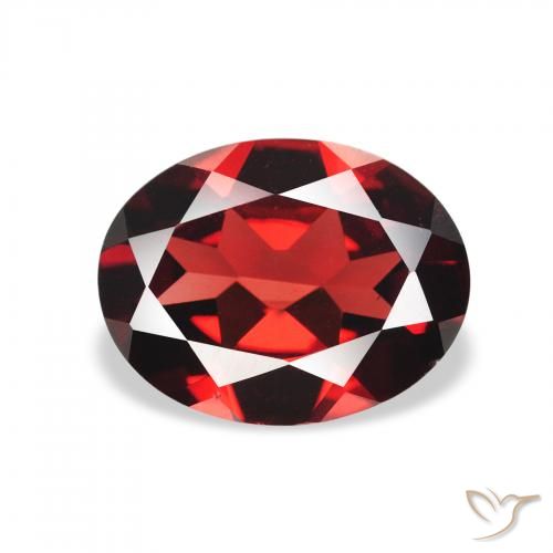 1.84ct Natural Deep Red Almandine Garnet, Oval, VVS-VS
