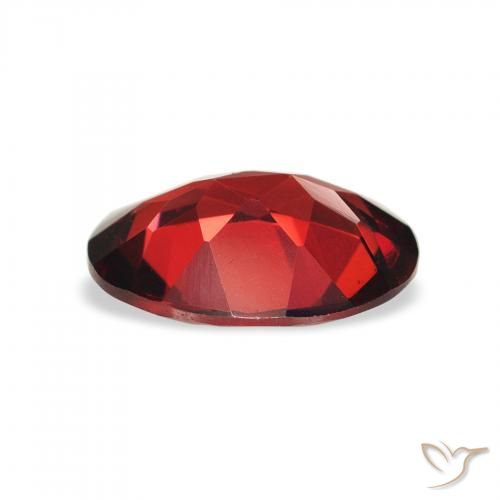 Almandine Garnet Gemstone in 9 x 7 mm (calibrated) Size for Sale, Almandine Garnet Stone in Deep Red Color