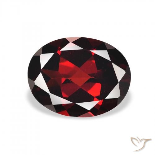 2.07ct Natural Dark Red Almandine Garnet, Oval, VVS-VS