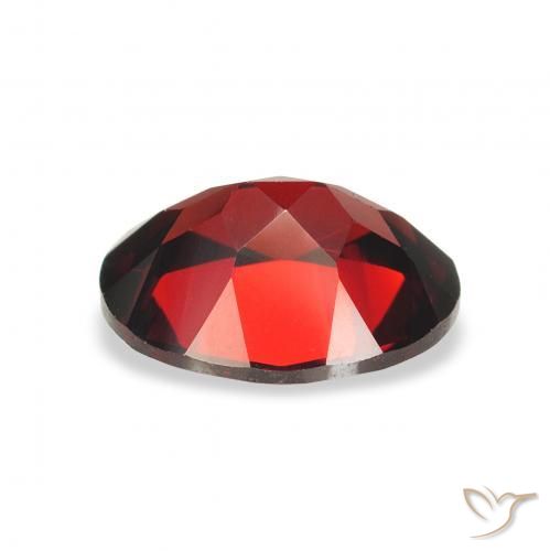 Almandine Garnet Gemstone in 9 x 7 mm (calibrated) Size for Sale, Almandine Garnet Stone in Deep Red Color