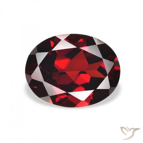2.28ct Natural Dark Red Almandine Garnet, Oval, VVS-VS