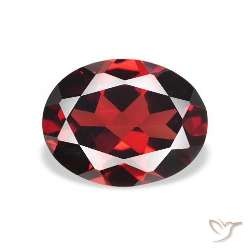 2.11ct Natural Dark Red Almandine Garnet, Oval, VVS-VS