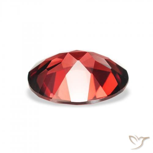 Almandine Garnet Gemstone in 9 x 7 mm (calibrated) Size for Sale, Almandine Garnet Stone in Dark Red Color
