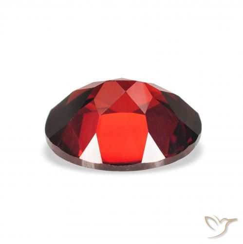 Almandine Garnet Gemstone in 9 x 7 mm (calibrated) Size for Sale, Almandine Garnet Stone in Deep Red Color