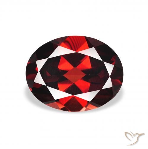 2.35ct Natural Deep Red Almandine Garnet, Oval, VVS-VS