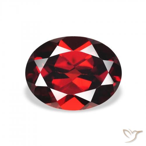 2.33ct Natural Deep Red Almandine Garnet, Oval, VVS-VS