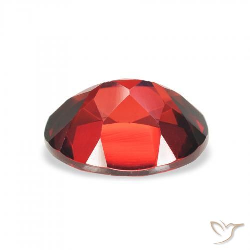 Almandine Garnet Gemstone in 9 x 7 mm (calibrated) Size for Sale, Almandine Garnet Stone in Deep Red Color