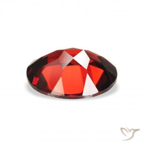 Almandine Garnet Gemstone in 9 x 7 mm (calibrated) Size for Sale, Almandine Garnet Stone in Deep Blood Red Color