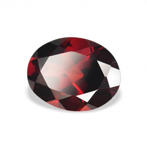 2.06 ct Red Almandine Garnet Stone, Natural Almandine Garnet in Oval Facet Shape for Sale
