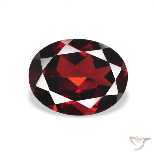 2.15ct Natural Dark Red Almandine Garnet, Oval, VVS-VS