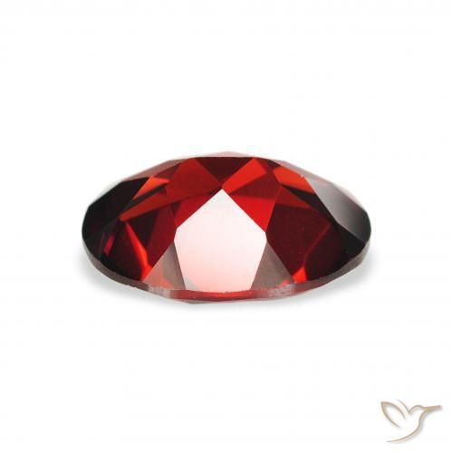 Almandine Garnet Gemstone in 9 x 7 mm (calibrated) Size for Sale, Almandine Garnet Stone in Dark Red Color