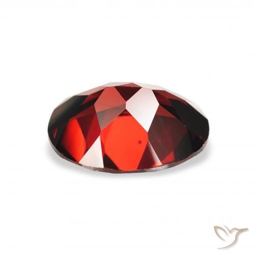 Almandine Garnet Gemstone in 9 x 7 mm (calibrated) Size for Sale, Almandine Garnet Stone in Dark Red Color