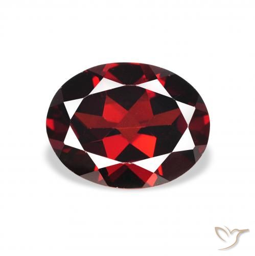 2.13ct Natural Deep Red Almandine Garnet, Oval, VVS-VS