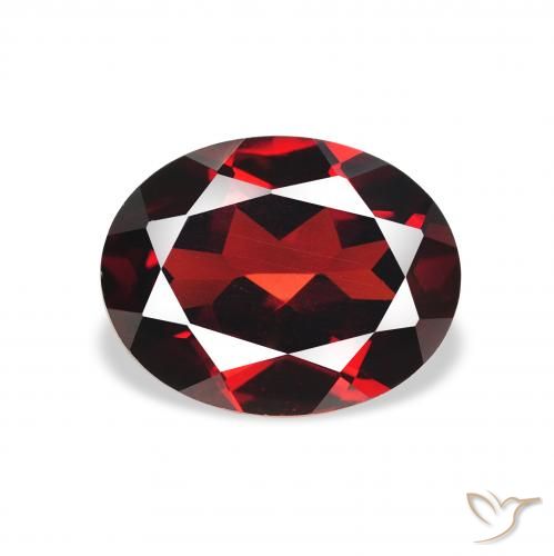2.37ct Natural Dark Red Almandine Garnet, Oval, VVS-VS