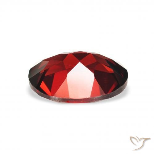 Almandine Garnet Gemstone in 9 x 7 mm (calibrated) Size for Sale, Almandine Garnet Stone in Dark Red Color