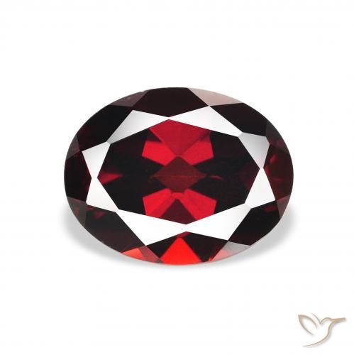 2.41ct Natural Deep Blood Red Almandine Garnet, Oval, VS