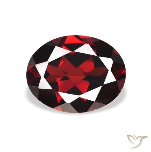 2.19ct Natural Deep Red Almandine Garnet, Oval, VS, Photo A