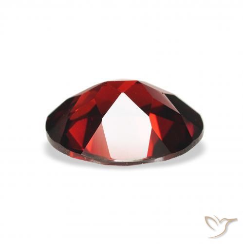 Almandine Garnet Gemstone in 9 x 7 mm (calibrated) Size for Sale, Almandine Garnet Stone in Deep Red Color