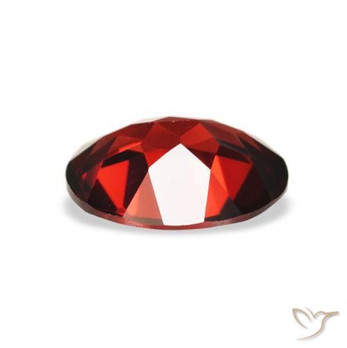Almandine Garnet Gemstone in 9 x 7 mm (calibrated) Size for Sale, Almandine Garnet Stone in Deep Blood Red Color