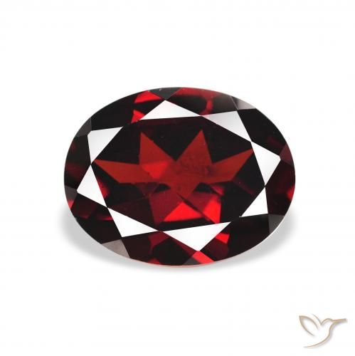 2.29ct Natural Deep Blood Red Almandine Garnet, Oval, VS