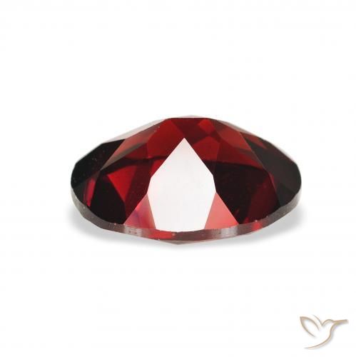 Almandine Garnet Gemstone in 9 x 7 mm (calibrated) Size for Sale, Almandine Garnet Stone in Deep Blood Red Color