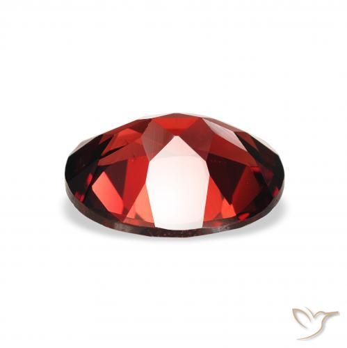 Almandine Garnet Gemstone in 9 x 7 mm (calibrated) Size for Sale, Almandine Garnet Stone in Dark Red Color