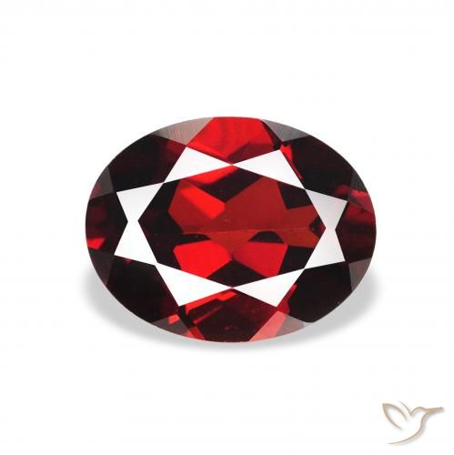 2.25ct Natural Deep Red Almandine Garnet, Oval, VS, Photo A
